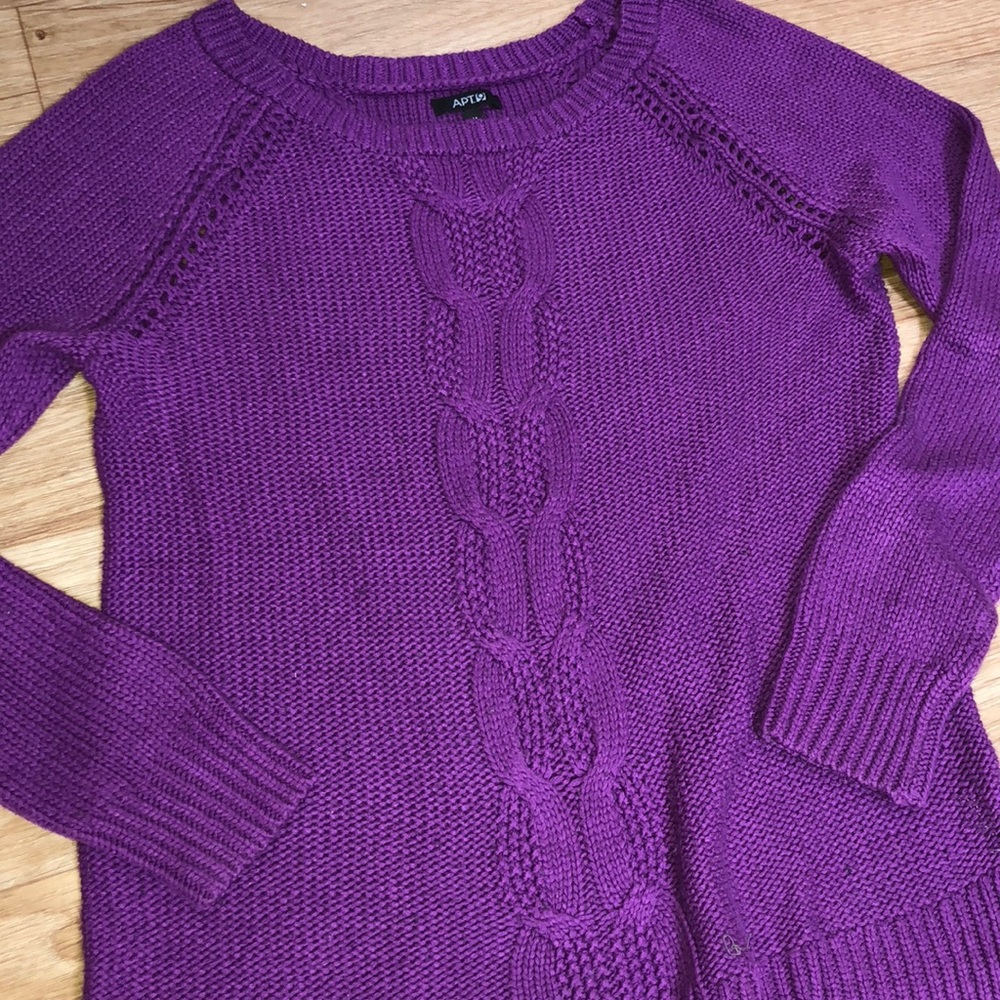 Purple Knit Sweater